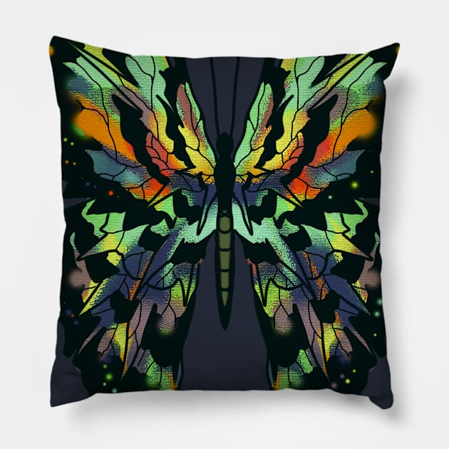 Butterfly Spectrum Pillow by dreamboxarts