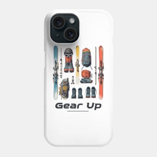 Ski Gear Design Phone Case