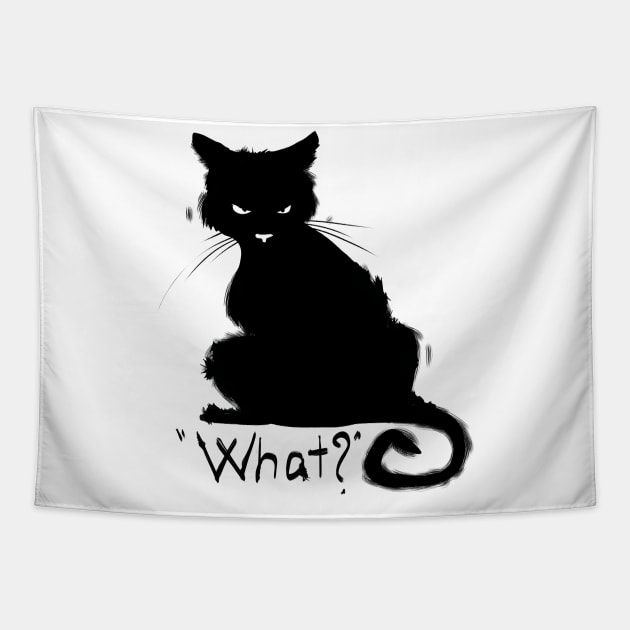 What? Cat Tapestry by Fine_Design