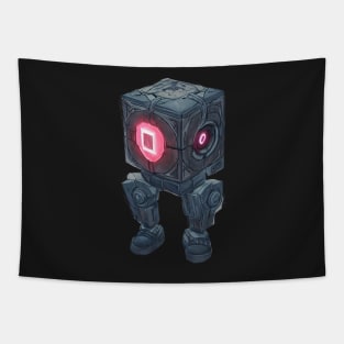 Portal - Companion Cube Inspired Bot Tapestry