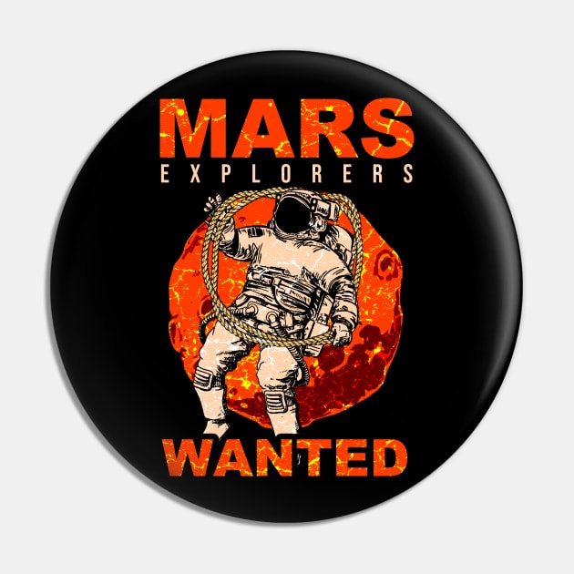 Mars Explorers Wanted Pin by Mila46