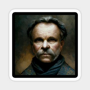 Old Friedrich Nietzsche Imaginary Portrait Magnet