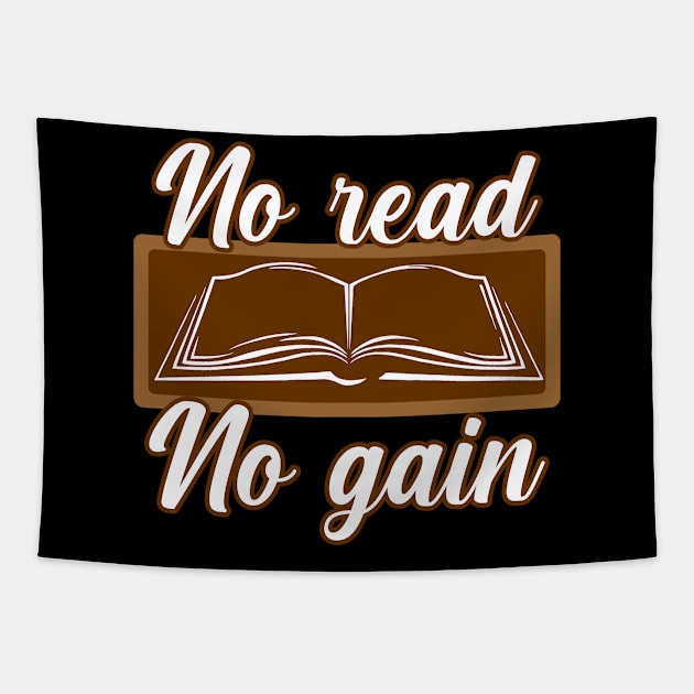 T-shirt No read No gain Tapestry by Roqson