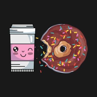 Coffee and Dounts , Best couple T-Shirt