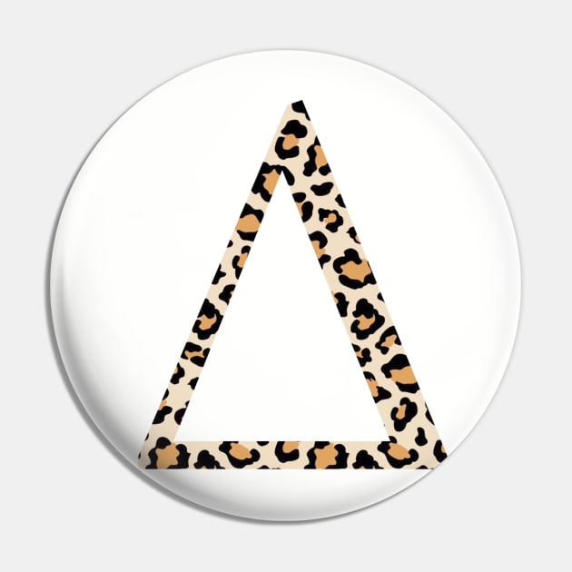 Delta Cheetah Greek Letter Pin by AdventureFinder