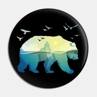 Bear Ocean Animal Pin