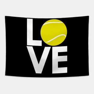 Love Tennis Ball Logo Design Tapestry