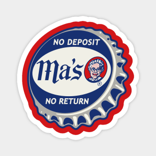 Vintage Ma's Soda Bottlecap Magnet