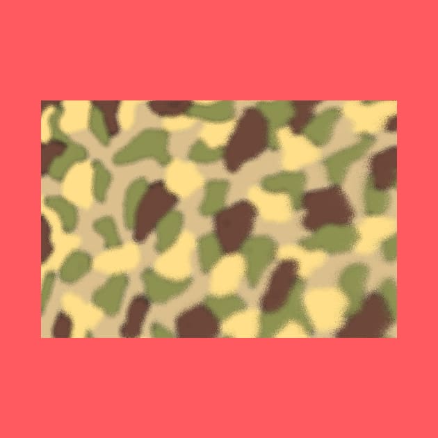 Military Camouflage Army Green Camo Pattern through glass by JonDelorme