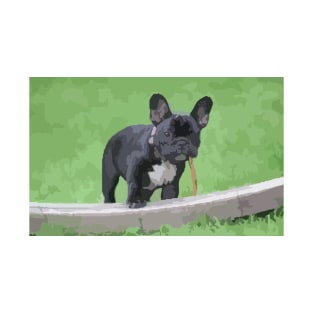 Cute French Bulldog Digital Painting T-Shirt