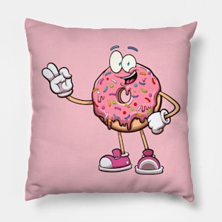 Cute Donut Character Pillow