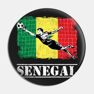 Senegal Soccer Supporter Goalkeeper Shirt Pin