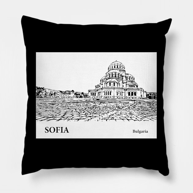 Sofia - Bulgaria Pillow by Lakeric