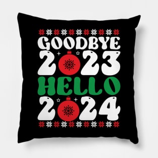 bye bye 2023 hello 2024 Pillow