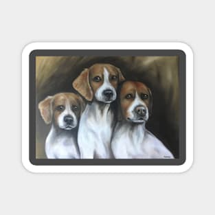 Three Beagles Magnet