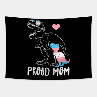 Trans Proud Mom Dinosaur Rex Transgender Pride Mamasaurus Tapestry