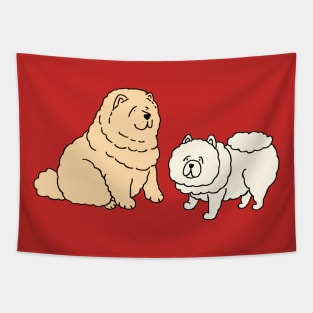 Chow Chow Dogs Tapestry