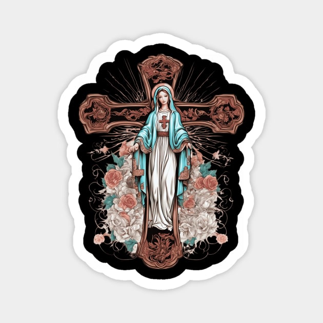 Mary Our Lady of Fatima Magnet by animegirlnft