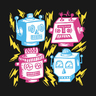 80s Retro Robot Gang T-Shirt