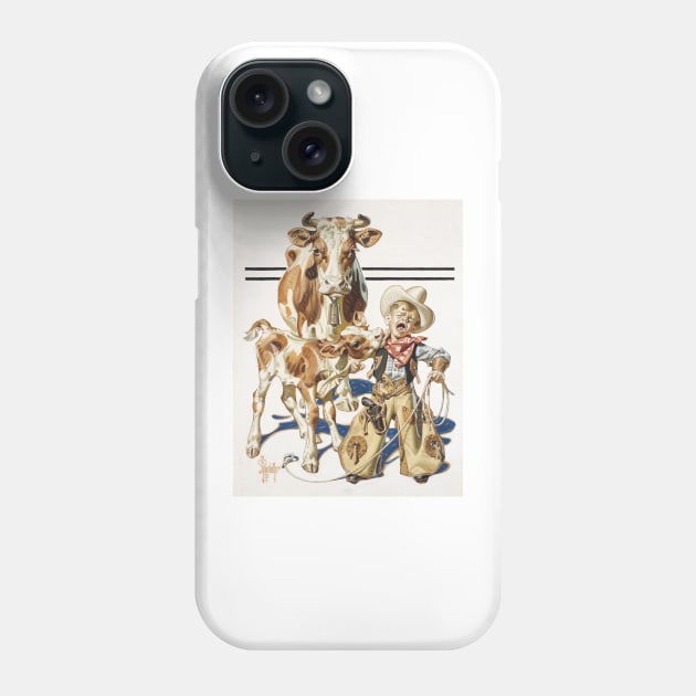 Little Cowboy 1938, Joseph Christian Leyendecker Phone Case by immortalpeaches