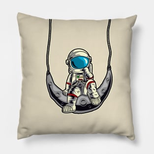 astronaut crescent swing Pillow
