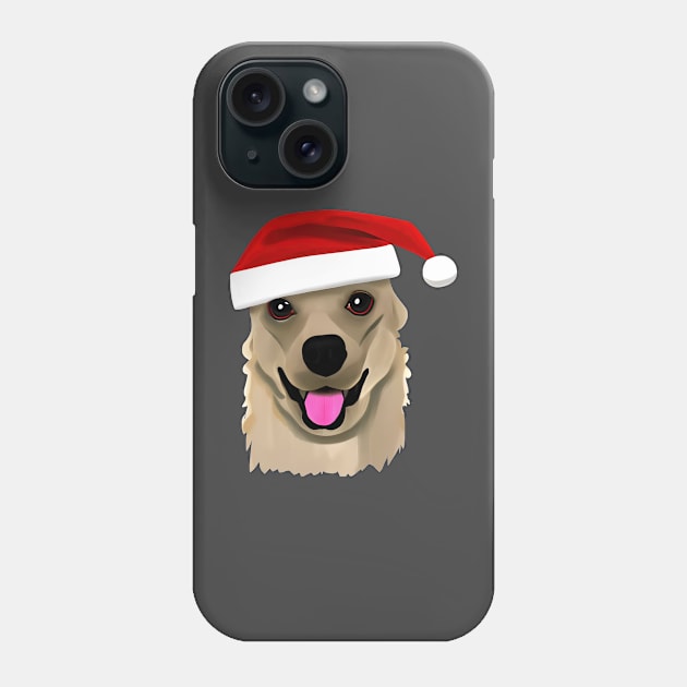 Christmas Dog Transparent Background Phone Case by Crestern