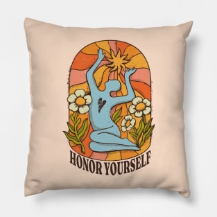 Garden Meditation: Honor Yourself Pillow