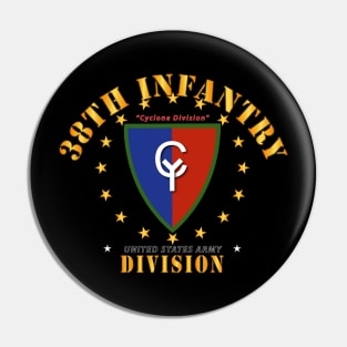 38th Infantry Division -Cyclone Div V1 Pin