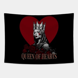 Valentine's Day Bad Demeanor Queen of Hearts Tapestry