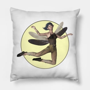 Flying fairy faerie elf dragonfly wings Pillow