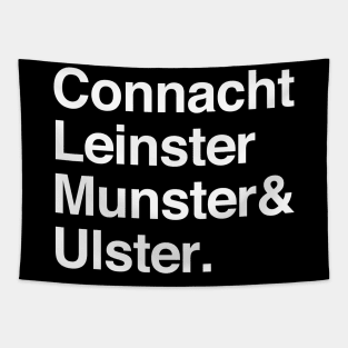 Irish Provinces List / Original Helvetica List Design Tapestry