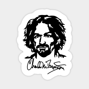 Charlie Manson Logo Magnet