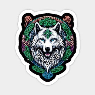 Celtic Wolf  - Wolf  Head Magnet