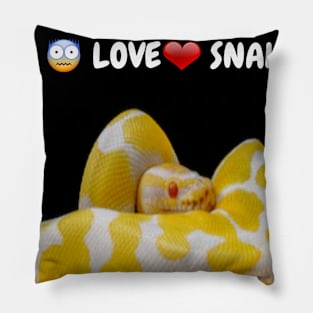 I Love Snakes Pillow