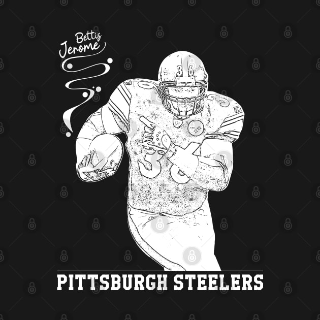 Jerome bettis | White || pittsburgh steelers by Aloenalone