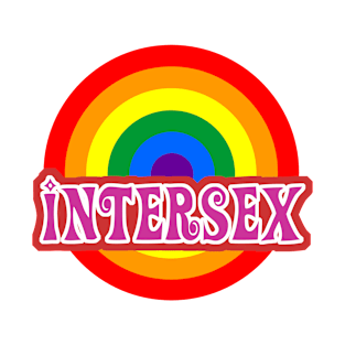 Intersex LGBT Pride Rainbow Flag Roundel. T-Shirt