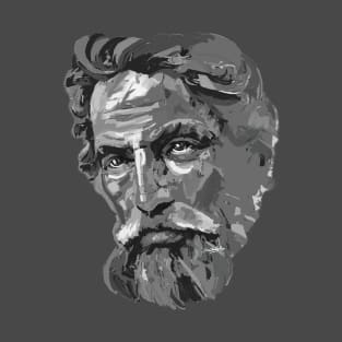 Zeus Black and White Portrait T-Shirt