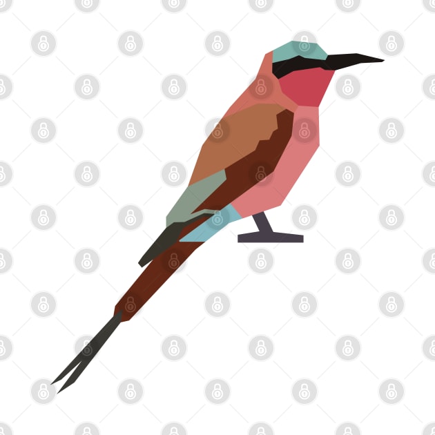 Graphic Nature - Southern Carmine Bee-Eater by AnthonyZed