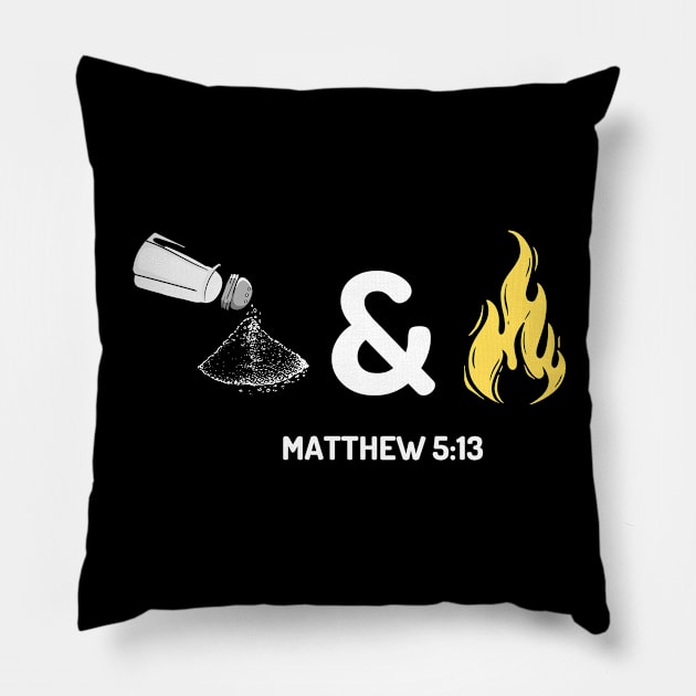 Salty & Lit Matthew 5:13-14 Pillow by ChristianLifeApparel