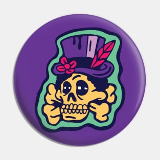 Voo Doo Skull Head Pin