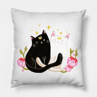 Two cute sailor cats Pillow