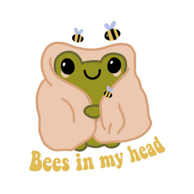 ADHD Frog - bees in my head by tonirainbows