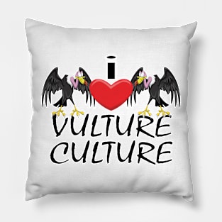 I Heart Vulture Culture Pillow