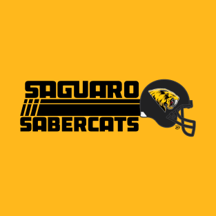 Saguaro Sabercats (Rush Primary - Black) T-Shirt