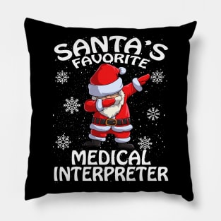 Santas Favorite Medical Interpreter Christmas Pillow