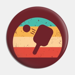 Pickleball vintage sunset,Pickleball retro lover Pin