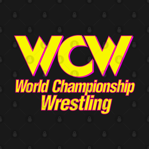 WCW Logo Yellow by Authentic Vintage Designs