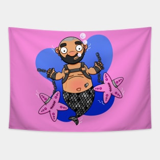 Leather Merman Tapestry