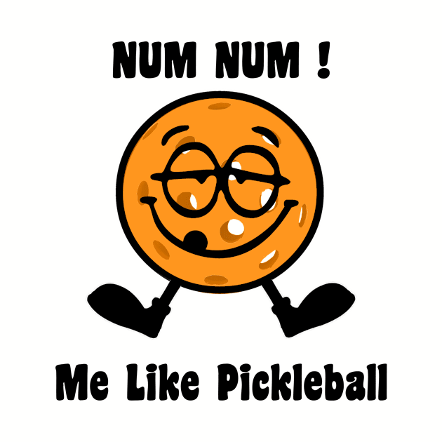 Me Like Pickleball Cartoon by numpdog