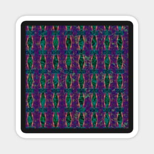 Windswept in Purple Green and Teal Magnet